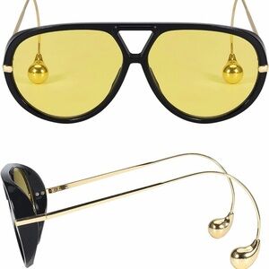 Stylish Black and Gold Sunglasses